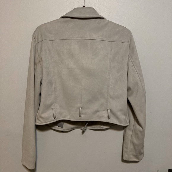 Moto Jacket Grey Suede - FOREVER 21 - Medium - Picture 6 of 6